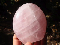 Polished Pink Rose Quartz Standing Free Forms x 2 From Antsirabe, Madagascar - Toprock Gemstones and Minerals