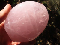 Polished Pink Rose Quartz Standing Free Forms x 2 From Antsirabe, Madagascar - Toprock Gemstones and Minerals