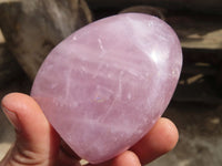 Polished Pink Rose Quartz Standing Free Forms x 6 From Madagascar - Toprock Gemstones and Minerals