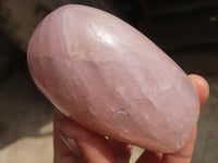 Polished Pink Rose Quartz Standing Free Forms x 6 From Madagascar - Toprock Gemstones and Minerals