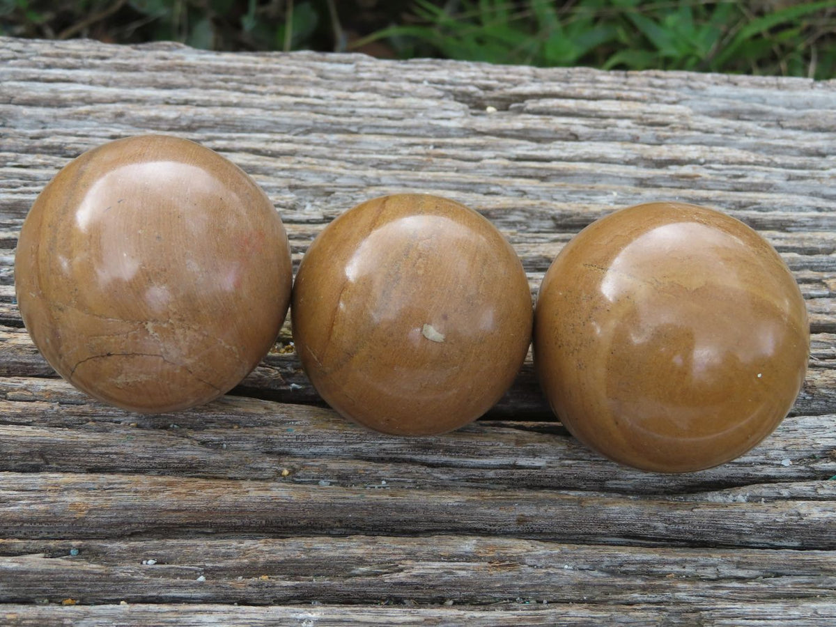 Polished Picture Stone Jasper Spheres x 6 From Namibia - TopRock