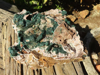 Natural Rare Ball Malachite On Drusy Quartz & Dolomite Matrix  x 1 From Kambove, Congo - Toprock Gemstones and Minerals