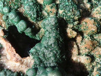 Natural Rare Ball Malachite On Drusy Quartz & Dolomite Matrix  x 1 From Kambove, Congo - Toprock Gemstones and Minerals