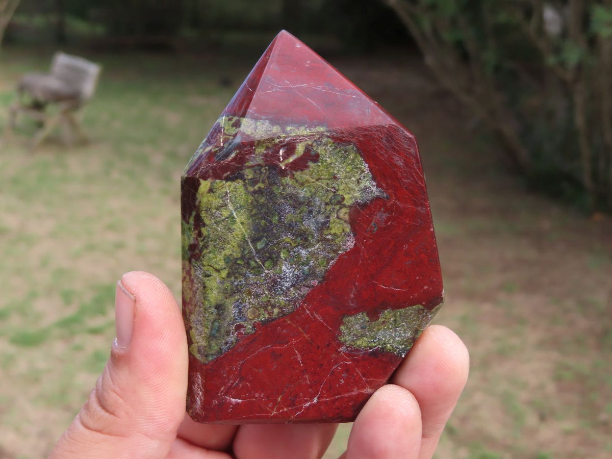 Polished Dragon Bloodstone (Epidote and Piedmontite) Crystals x 4 From South Africa - TopRock