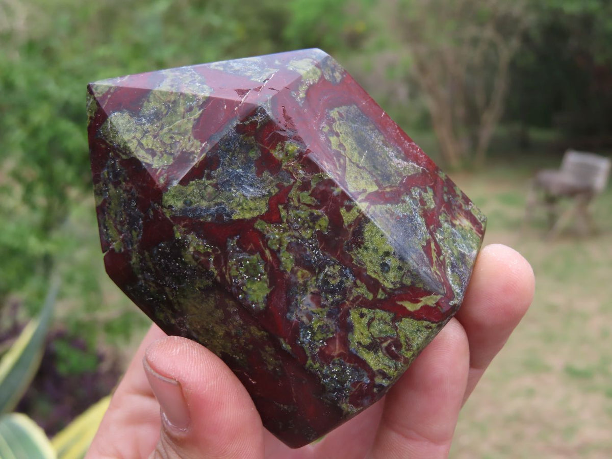 Polished Dragon Bloodstone (Epidote and Piedmontite) Crystals x 4 From South Africa - TopRock