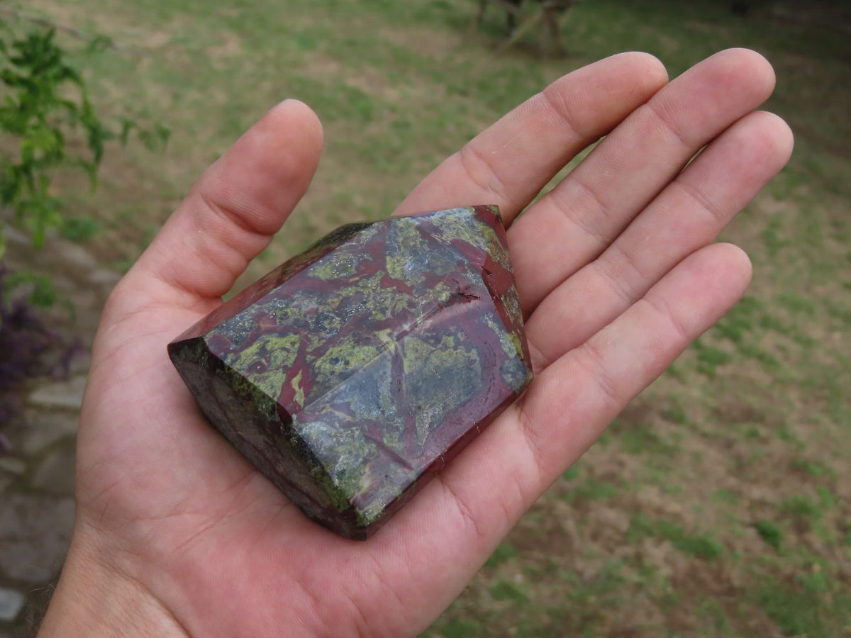 Polished Dragon Bloodstone (Epidote and Piedmontite) Crystals x 4 From South Africa - TopRock