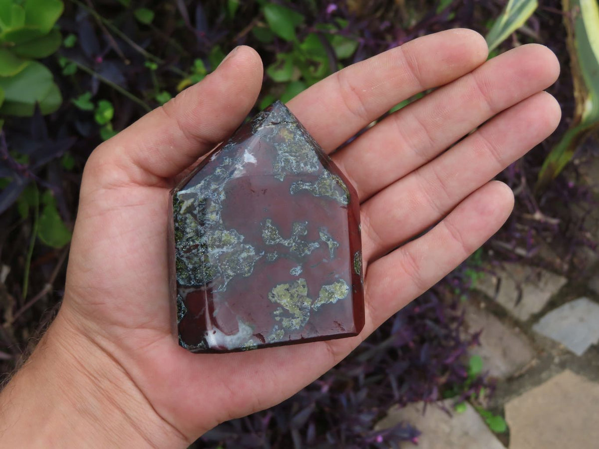 Polished Dragon Bloodstone (Epidote and Piedmontite) Crystals x 4 From South Africa - TopRock