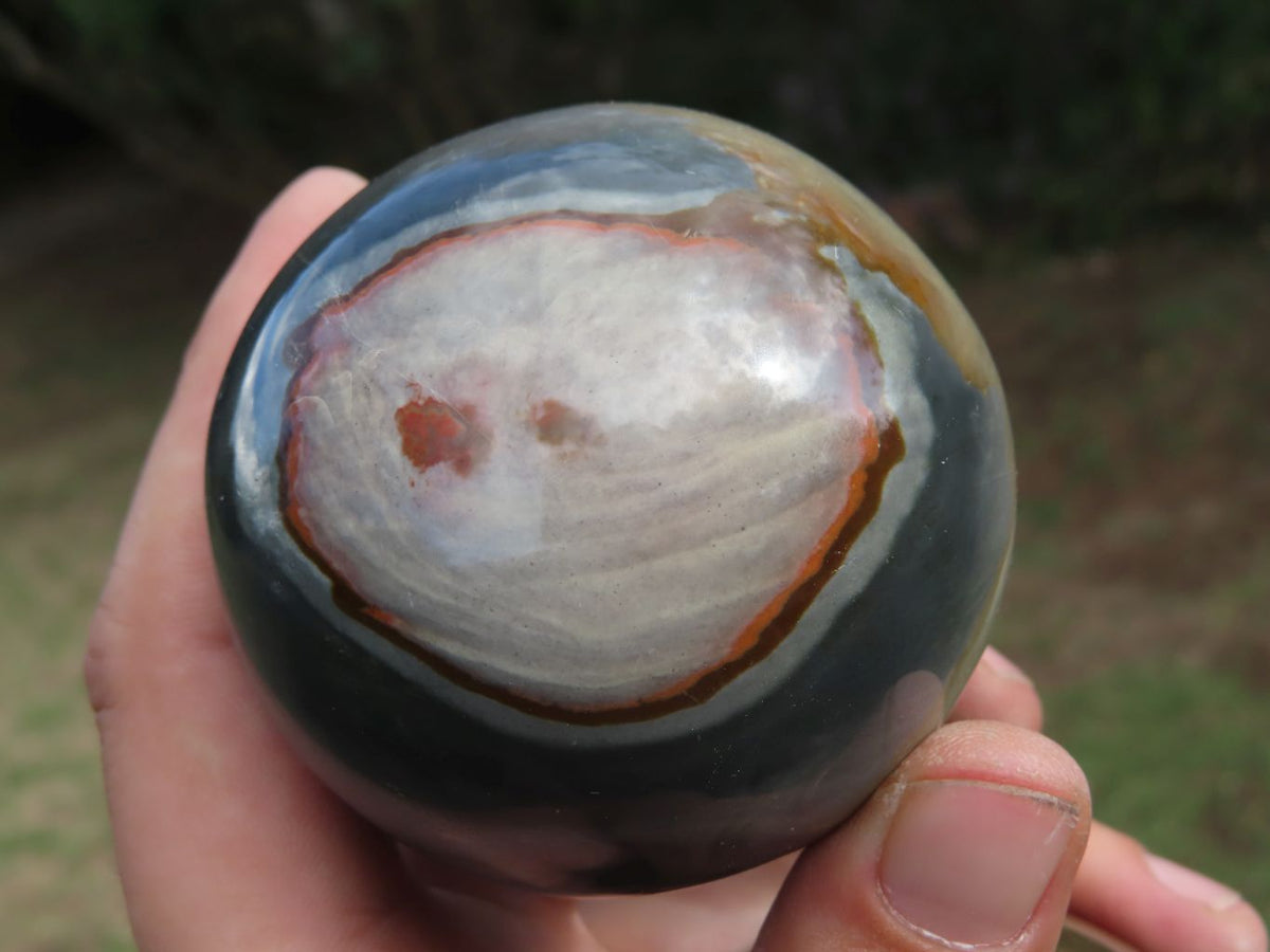 Polished Polychrome Jasper Spheres x 3 From Mahajanga, Madagascar - TopRock