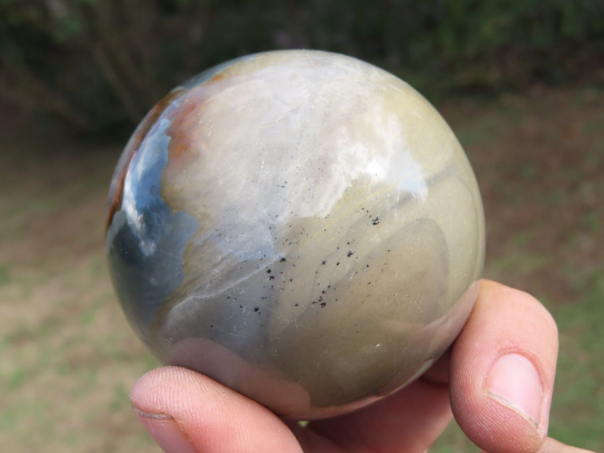 Polished Polychrome Jasper Spheres x 3 From Mahajanga, Madagascar - TopRock