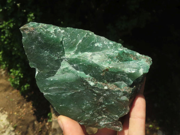 Natural Green Jade Rough Specimens  x 5 From Swaziland - TopRock