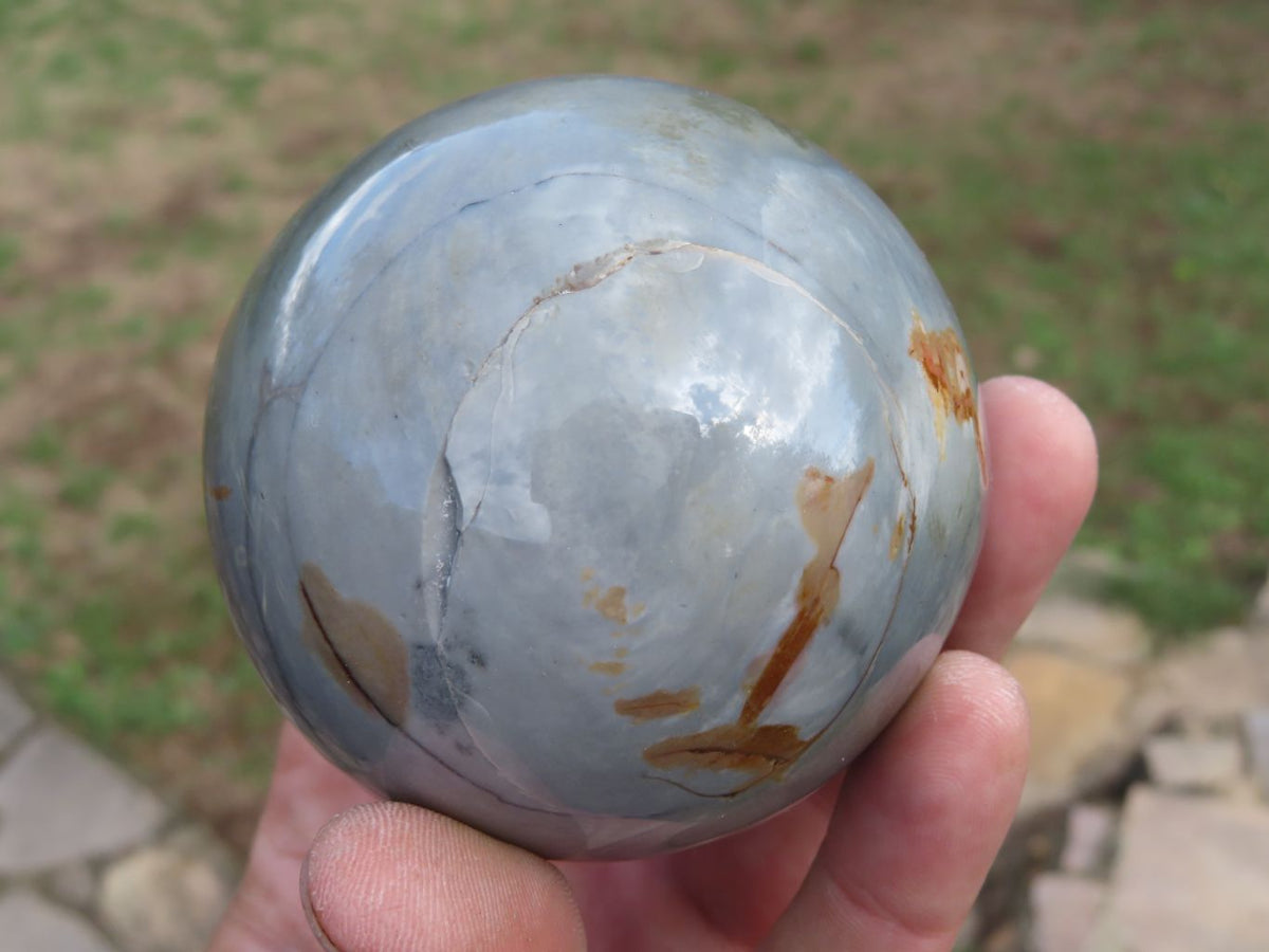 Polished Polychrome Jasper Spheres x 3 From Mahajanga, Madagascar - TopRock