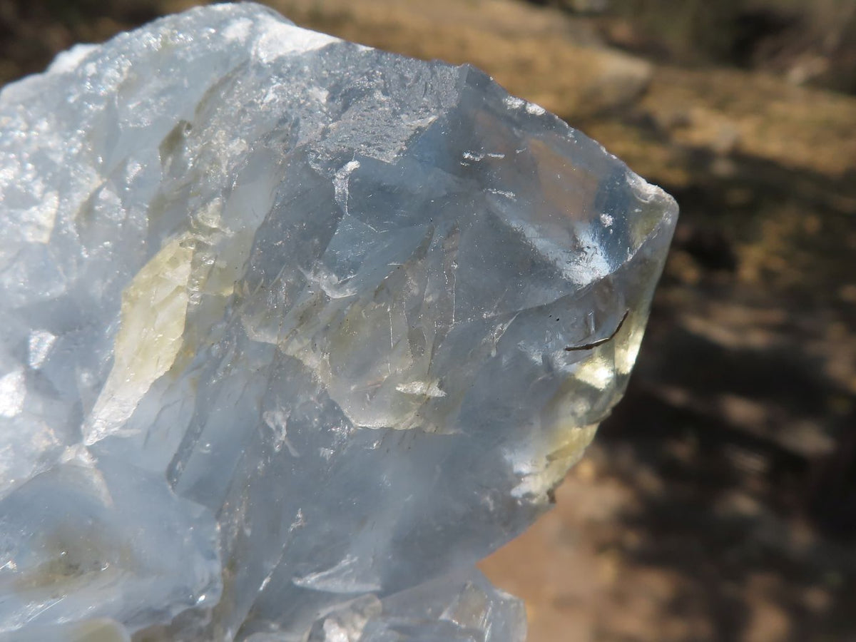 Natural Blue Celestite Specimens With Large Cubic Crystals x 2 From Sakoany, Madagascar - TopRock