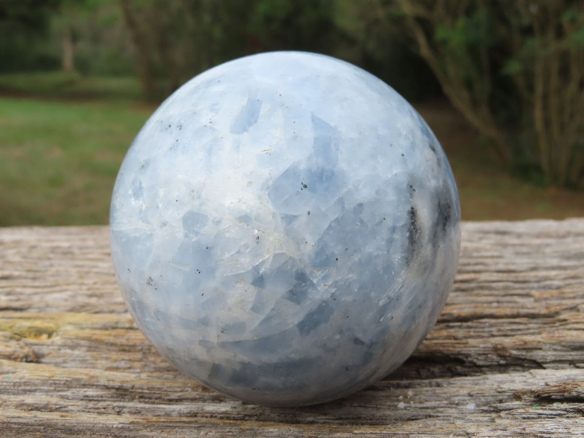 Polished Highly Selected Blue Calcite Sphere x 2 From Ihadilalana, Madagascar - TopRock