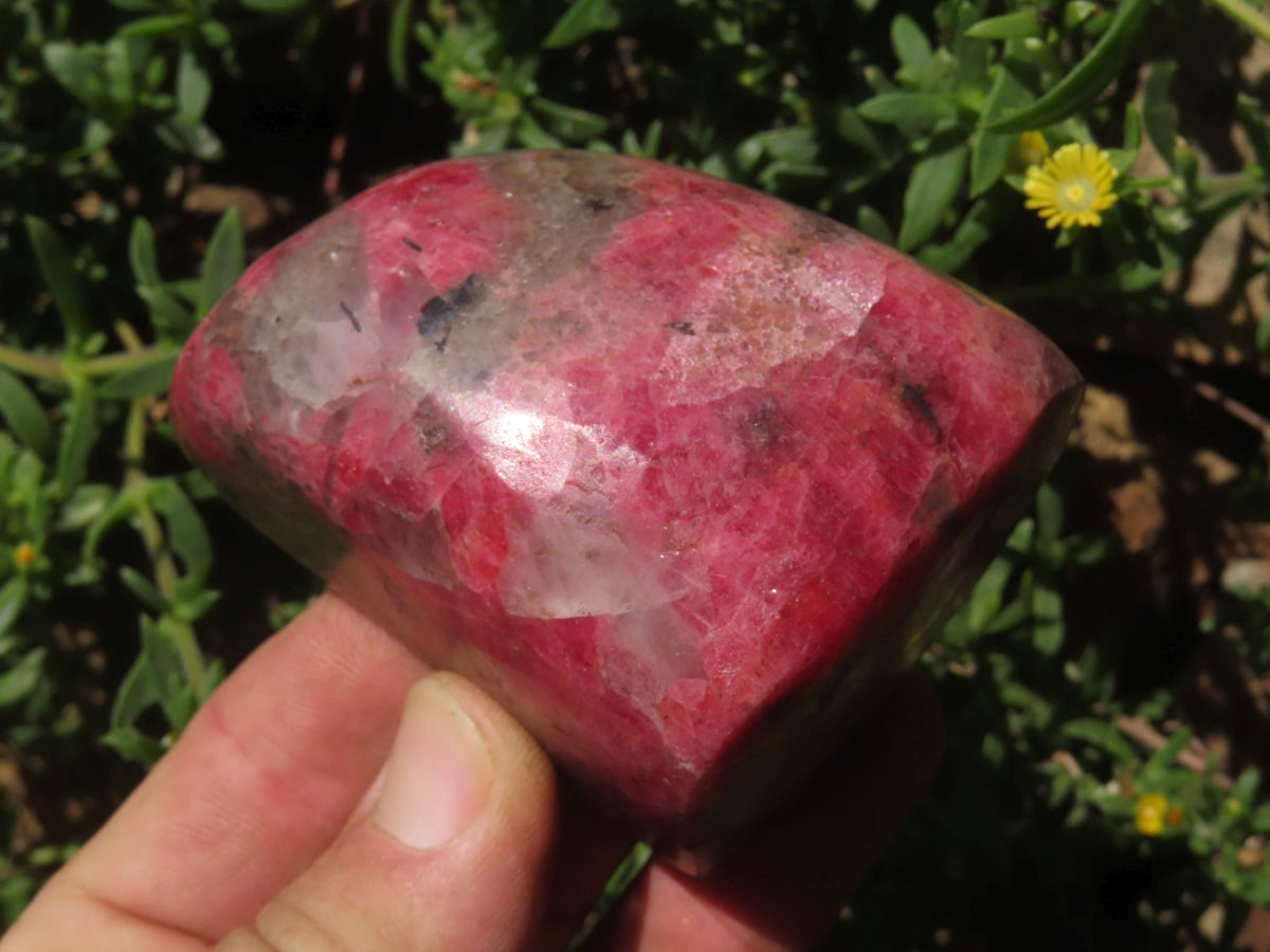 Polished Selected New Red Zimbabwe Rhodonite Made Into Free Forms - sold per Kg From Zimbabwe - TopRock