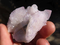 Natural Pale Lilac Spirit Quartz Clusters x 12 From Boekenhouthoek, South Africa - Toprock Gemstones and Minerals