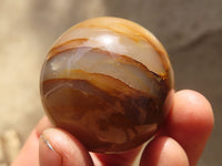 Polished Peach Moonstone Spheres  x 6 From Madagascar - Toprock Gemstones and Minerals