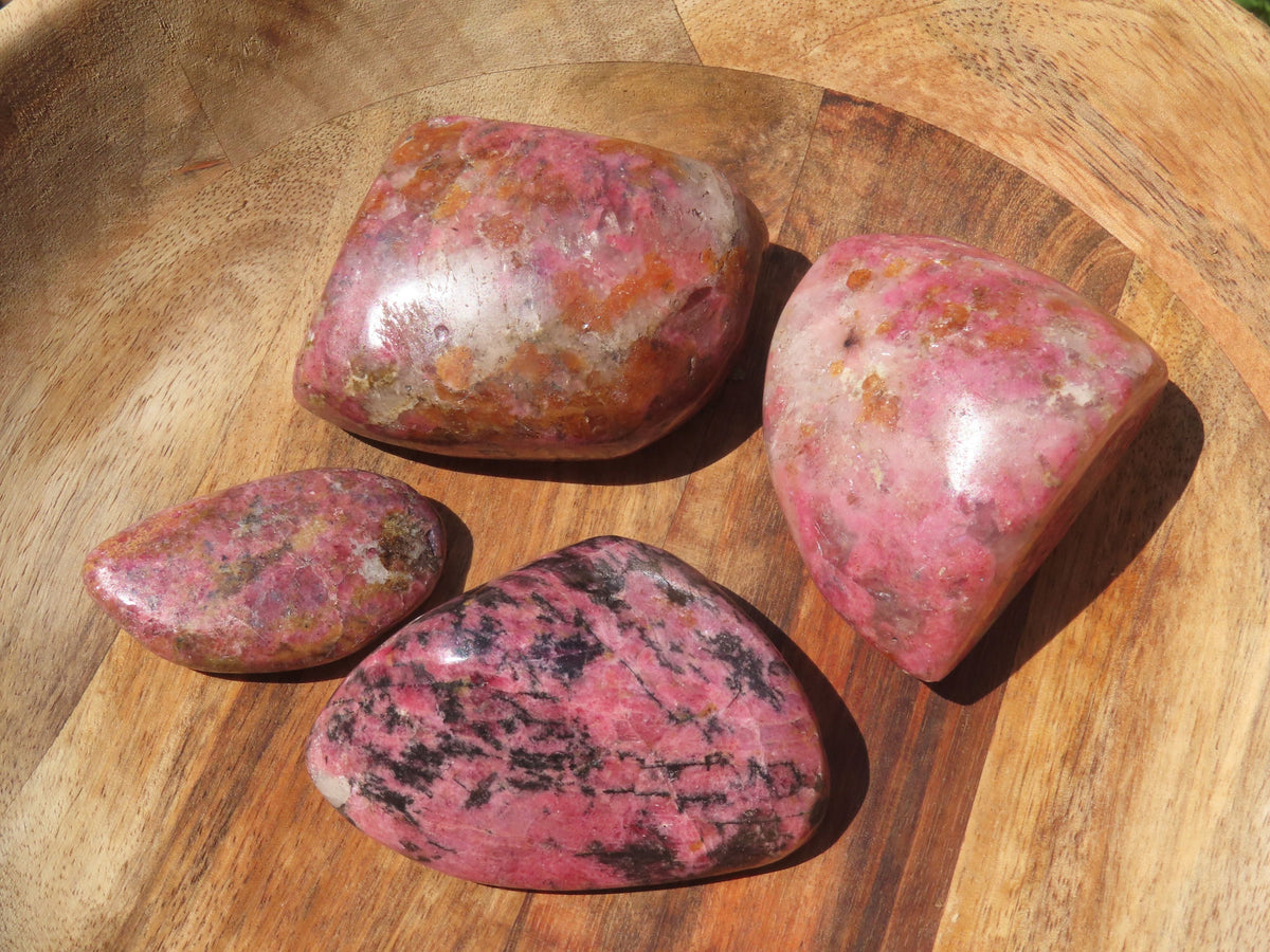 Polished Selected New Red Zimbabwe Rhodonite Made Into Free Forms - sold per Kg From Zimbabwe - TopRock