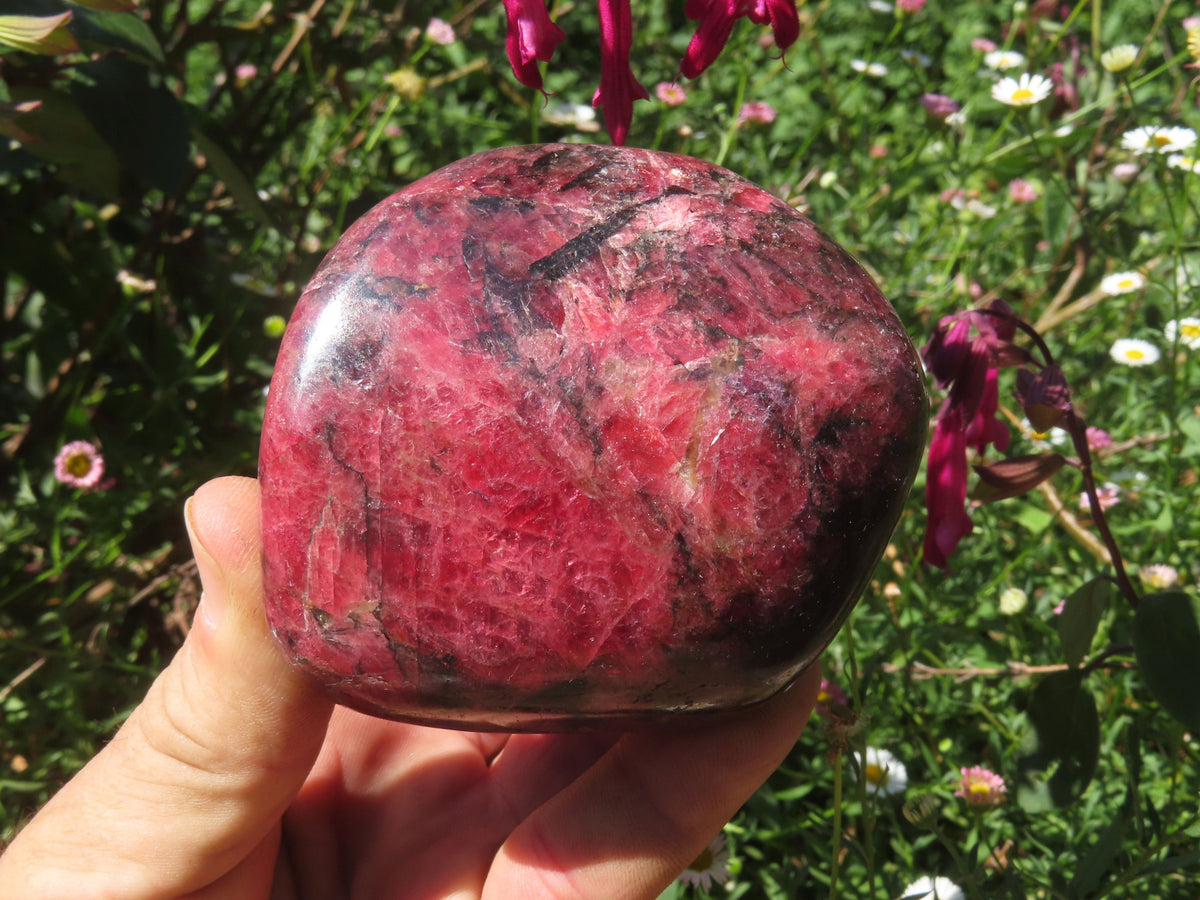 Polished Selected New Red Zimbabwe Rhodonite Made Into Free Forms - sold per Kg From Zimbabwe - TopRock