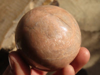 Polished Peach Moonstone Spheres  x 6 From Madagascar - Toprock Gemstones and Minerals