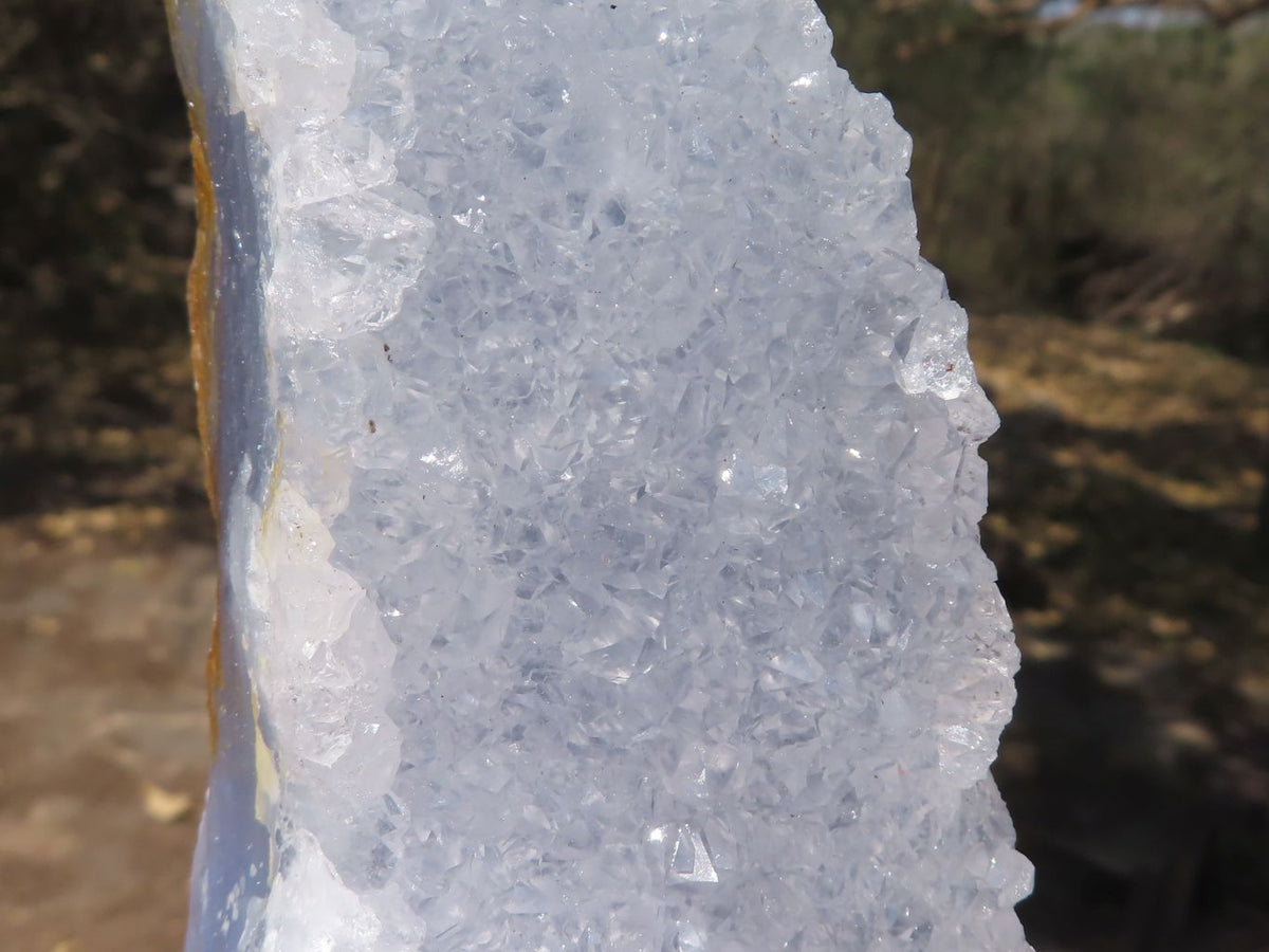 Natural Blue Lace Agate Geode Specimens x 2 From Nsanje, Malawi - TopRock