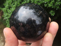 Polished Sparkling Blue Iolite / Water Sapphire Spheres  x 4 From Madagascar - TopRock