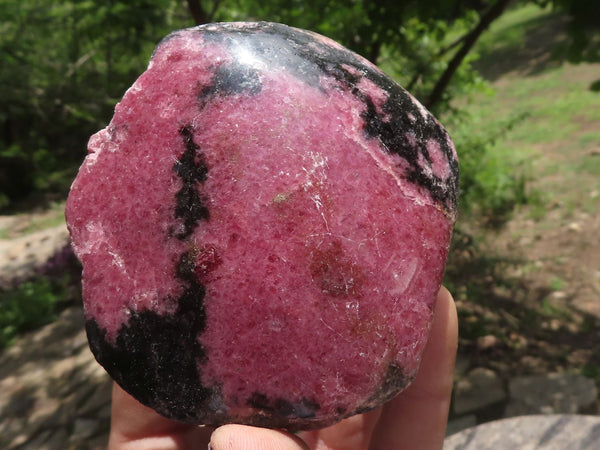 Polished One Side Polished Rhodonite Free Forms  x 4 From Madagascar - TopRock