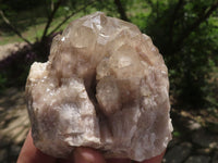 Natural Smokey White Phantom Quartz Clusters  x 3 From Luena, Congo - TopRock