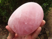 Polished Gemmy Pink Rose Quartz Standing Free Forms x 2 From Madagascar - Toprock Gemstones and Minerals