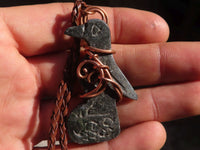 Polished  Copper Wire Wrapped Leopard Stone Eagle Pendants  x 6 From Zimbabwe - Toprock Gemstones and Minerals