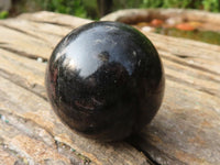 Polished Rare Sparkling Blue Iolite / Water Sapphire Spheres  x 12 From Madagascar - Toprock Gemstones and Minerals