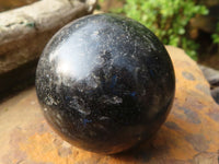 Polished Rare Sparkling Blue Iolite / Water Sapphire Spheres  x 12 From Madagascar - Toprock Gemstones and Minerals