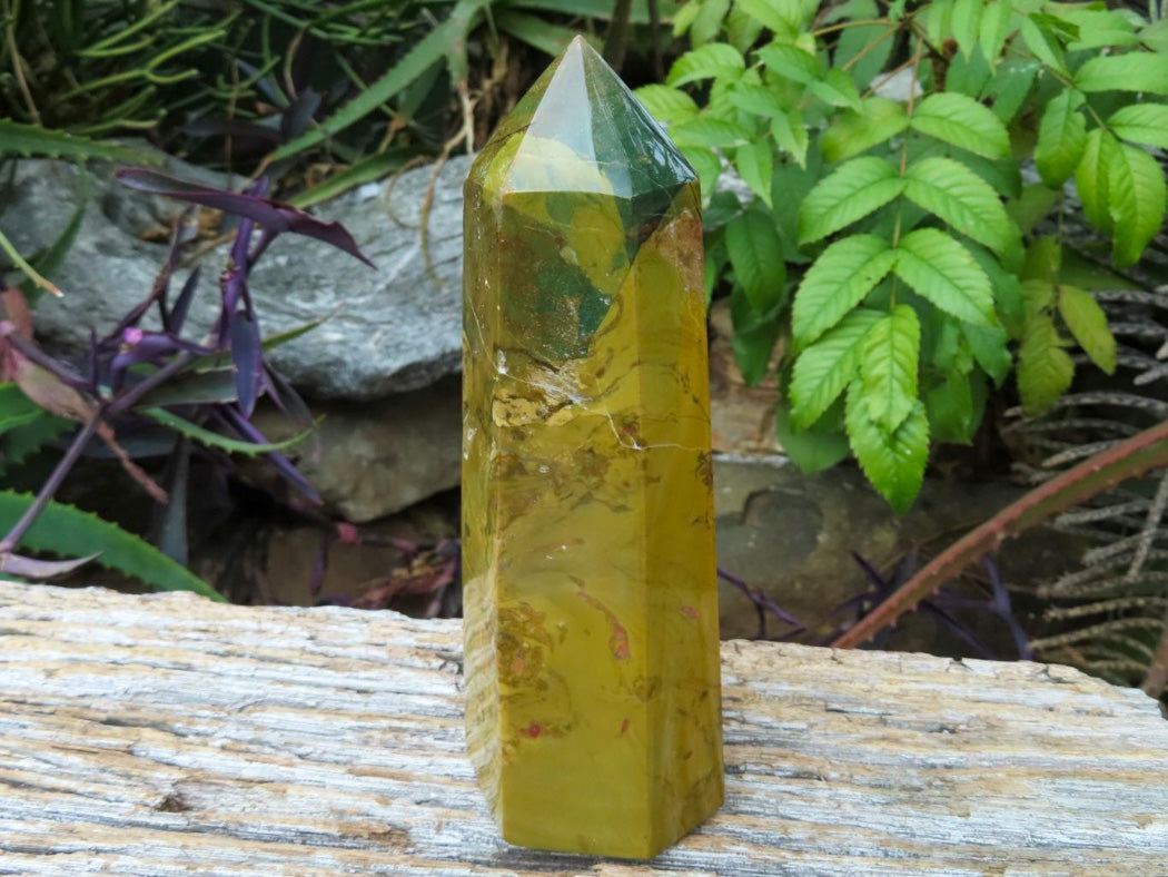 Polished Banded Green Fuchsite & Stromatolite Crystal Points x 2 From Madagascar - TopRock