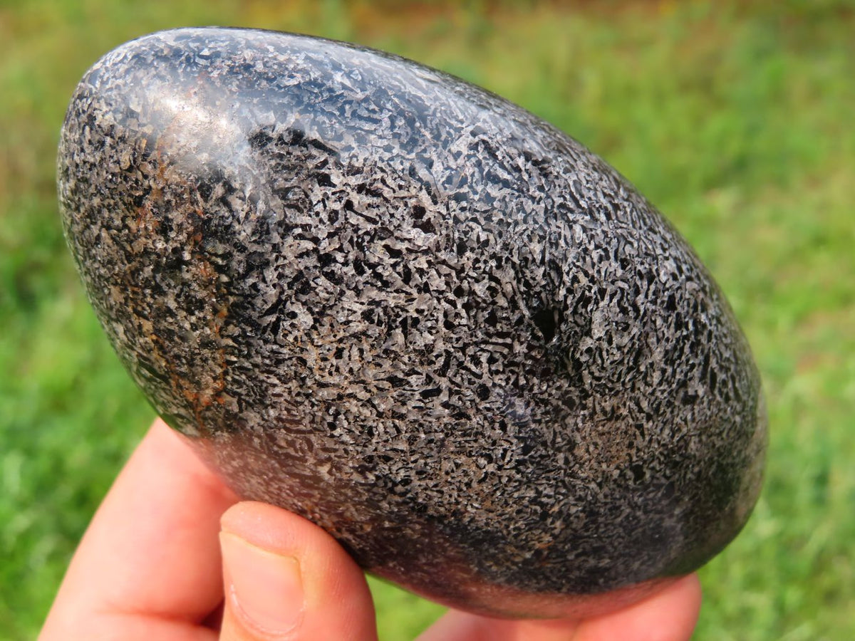 Polished Black Tourmaline In Matrix Standing Free Forms x 3 From Madagascar - TopRock