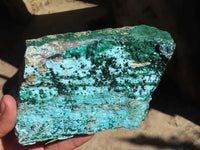 Natural Drusy Chrysocolla & Malachite Dolomite Specimens x 2 From Likasi, Congo - Toprock Gemstones and Minerals