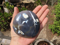 Polished Ghost Agate Standing Free Forms  x 3 From West Coast, Madagascar - Toprock Gemstones and Minerals