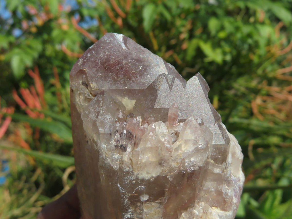 Natural Red Hematoid Quartz Clusters x 3 From Karoi, Zimbabwe - TopRock