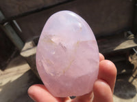 Polished Rose Quartz Standing Free Forms x 6 From Antsirabe, Madagascar - Toprock Gemstones and Minerals