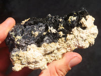 Natural Schorl Black Tourmaline With Vermiculite Specimens x 12 From Erongo, Namibia - Toprock Gemstones and Minerals