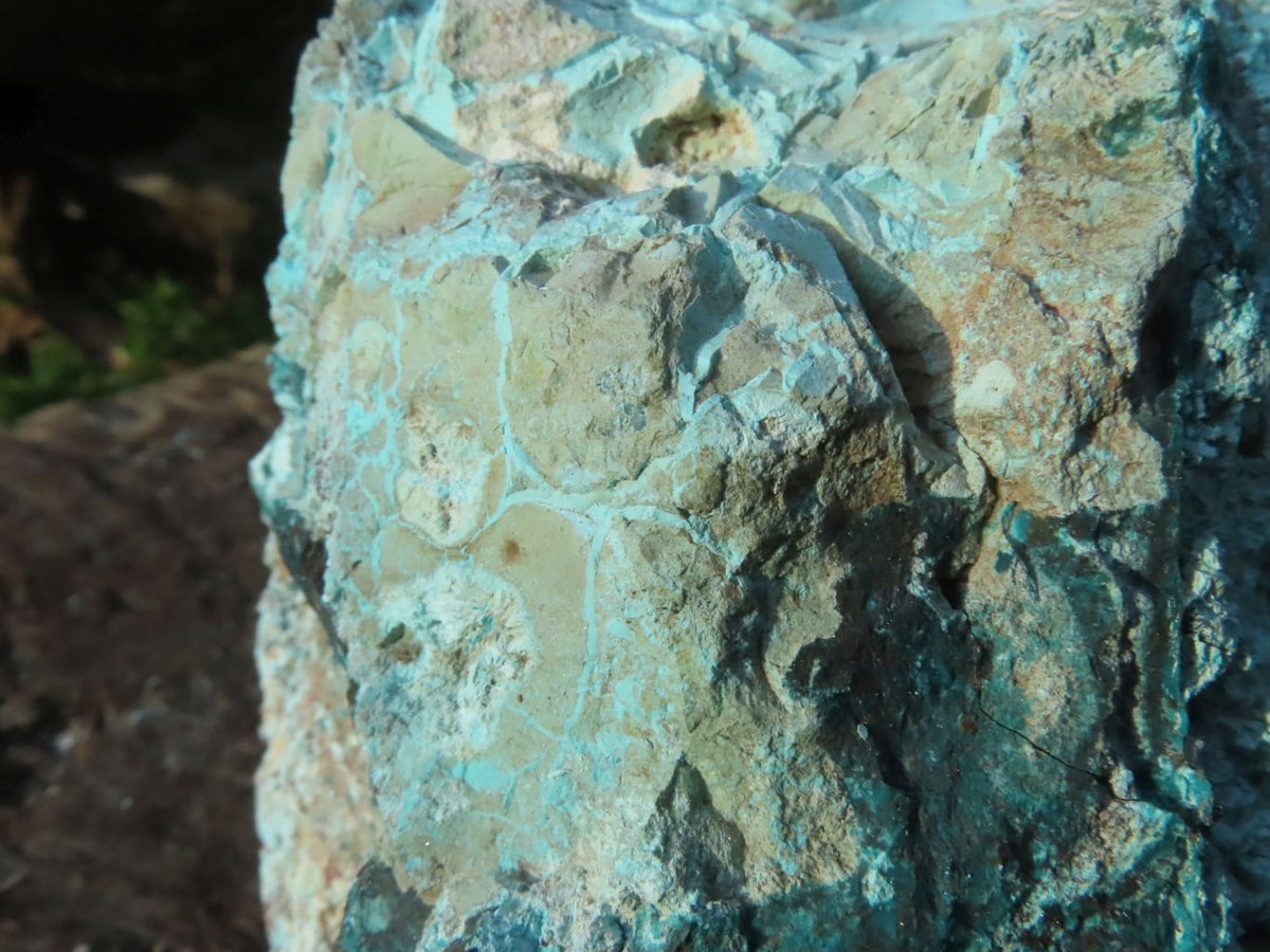 Natural Shattuckite Copper Ore Specimens x 2 From Namibia - TopRock