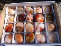 Polished Carnelian Gallets With Natural Vugs & Crystalline Features x 20 From Madagascar - TopRock