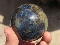 Polished Rare Iolite Spheres x 3 From Ambatofinandrahana, Madagascar - Toprock Gemstones and Minerals