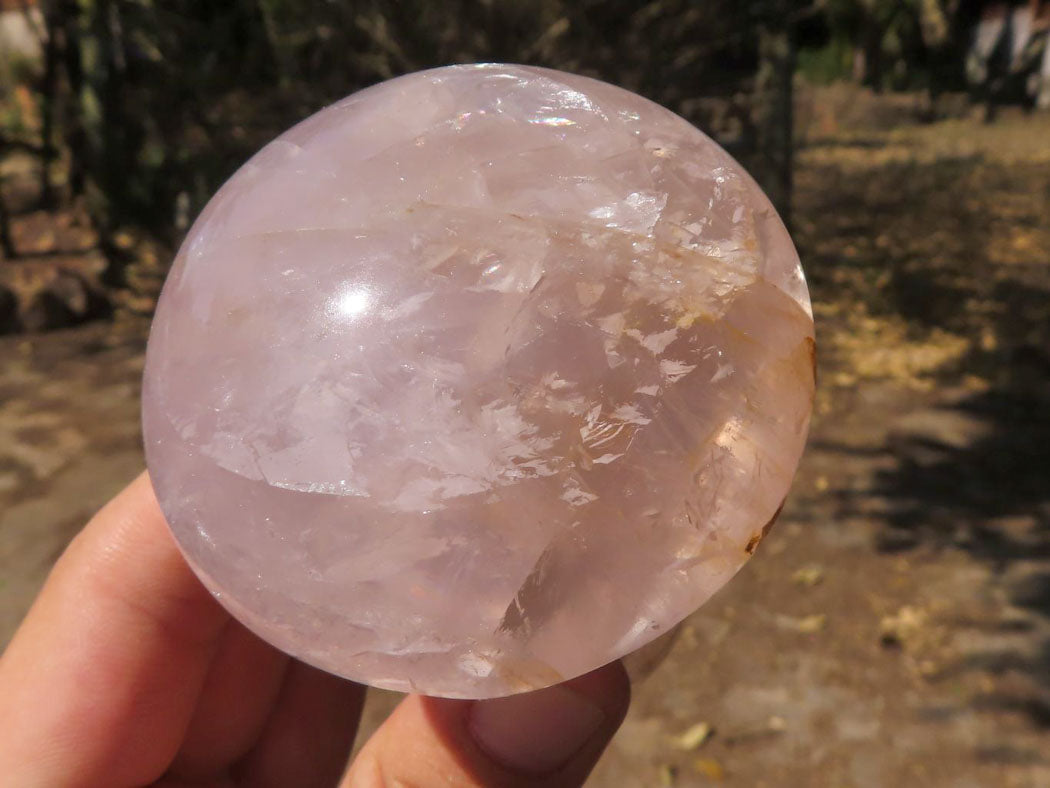 Polished Large Gemmy Pink Rose Quartz Mushrooms x 4 From Madagascar - TopRock