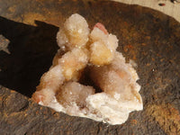 Natural Golden Limonite Spirit Quartz Clusters x 12 From Boekenhouthoek, South Africa - Toprock Gemstones and Minerals