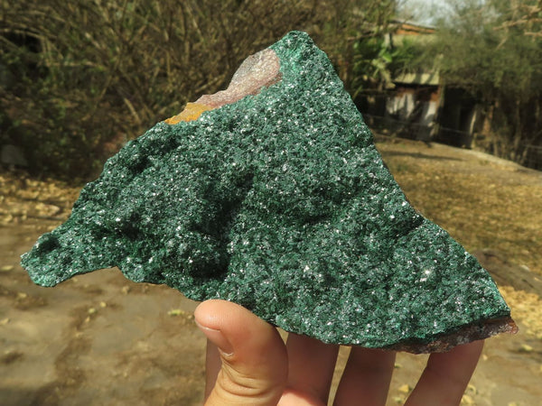 Natural Stunning Crystalline Botryoidal Malachite on Matrix Specimens  x 3 From Tenke Fungurume, Congo - TopRock