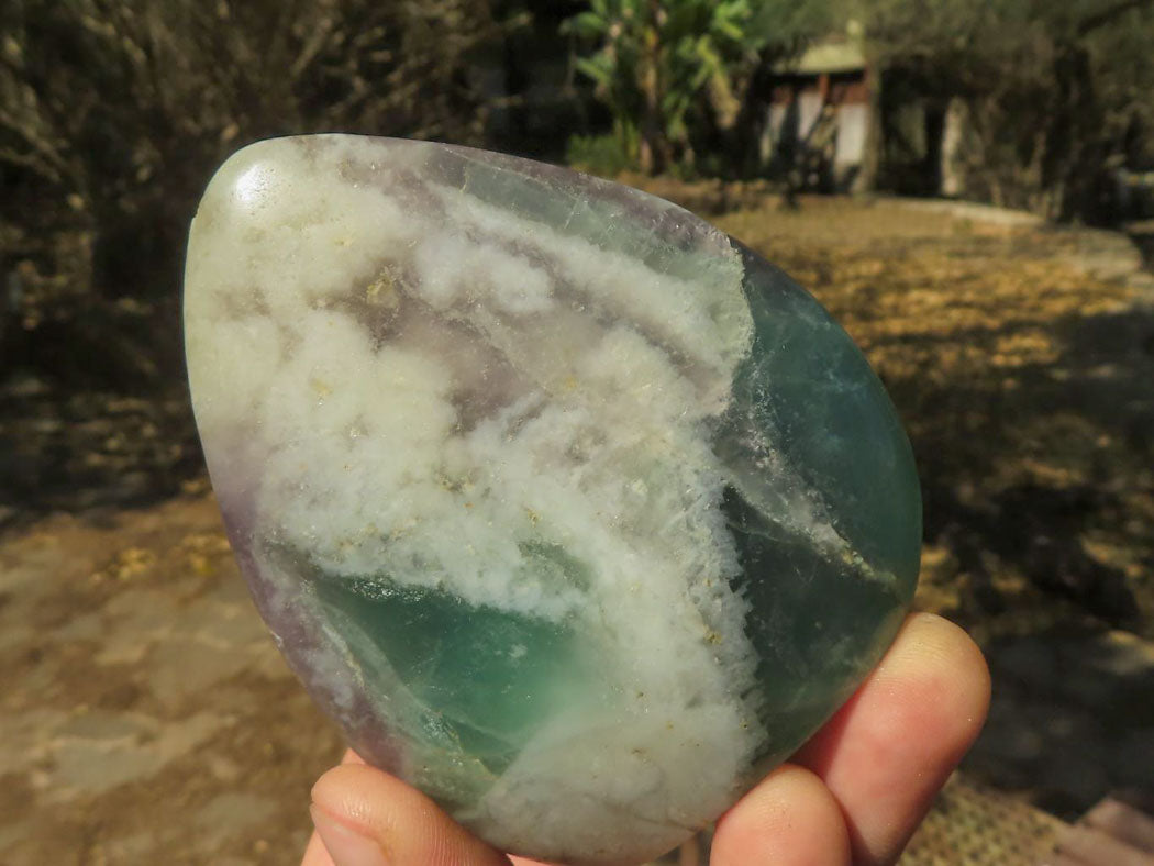 Polished Emerald Green Fluorite Standing Free Forms x 4 From Madagascar - TopRock