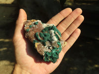 Natural Rare Ball Malachite On Drusi Quartz & Dolomite Matrix  x 2 From Kambove, Congo - Toprock Gemstones and Minerals