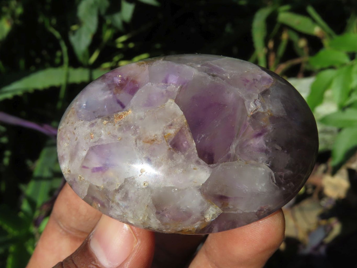 Polished Chevron Amethyst Gallets x 12 From Madagascar - TopRock