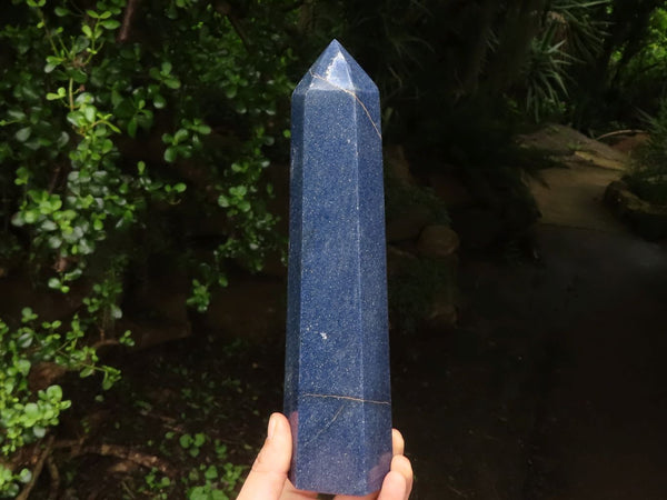 Polished Large Blue Lazulite Tower x 1 From Madagascar - TopRock