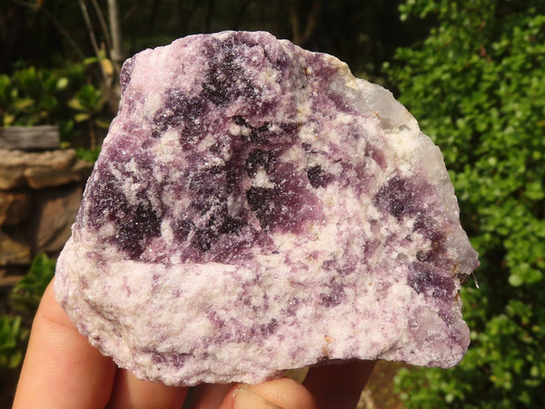 Natural Purple Lepidolite Cobbed Specimens  x 12 From Namibia - Toprock Gemstones and Minerals 