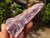 Natural Purple Lepidolite Cobbed Specimens  x 12 From Namibia - Toprock Gemstones and Minerals